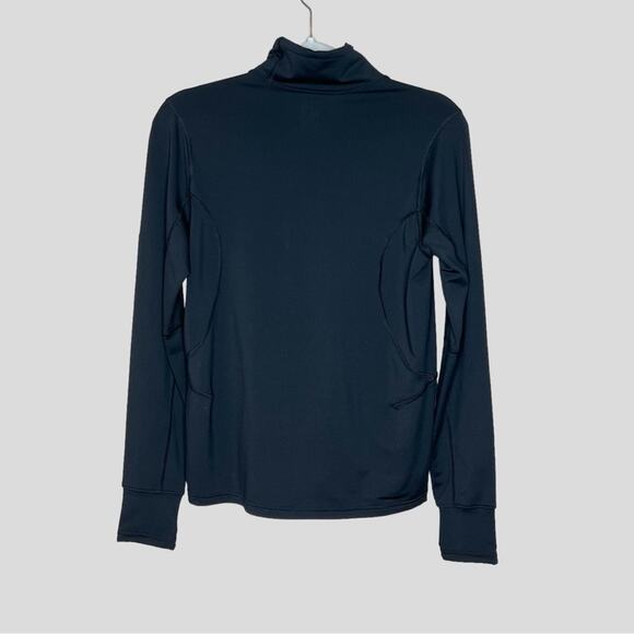 Nike Long Sleeve Active Turtleneck Thumb Holes FitDry Black Size Medium - Picture 2 of 12